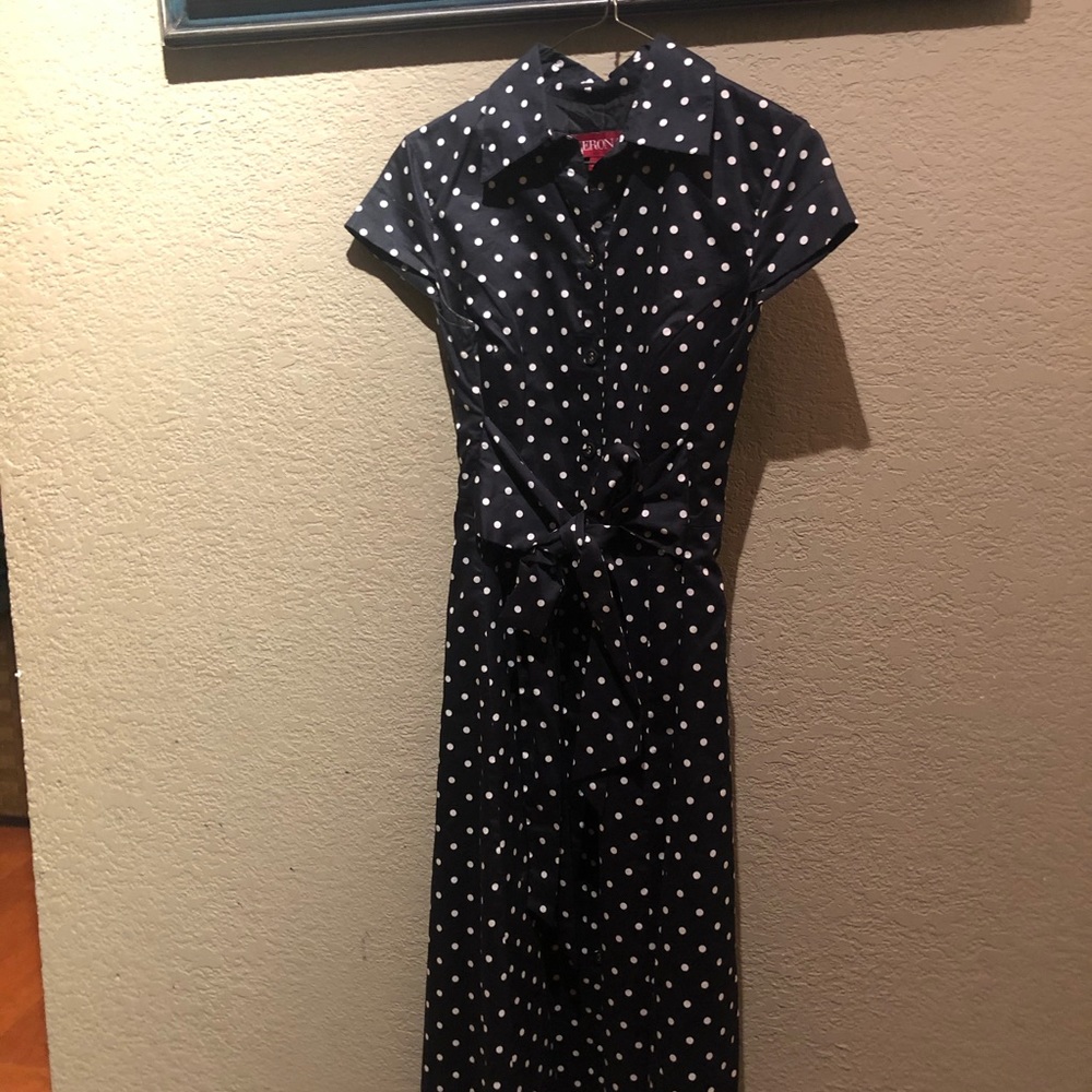 Merona B&W Polka Dot Dress